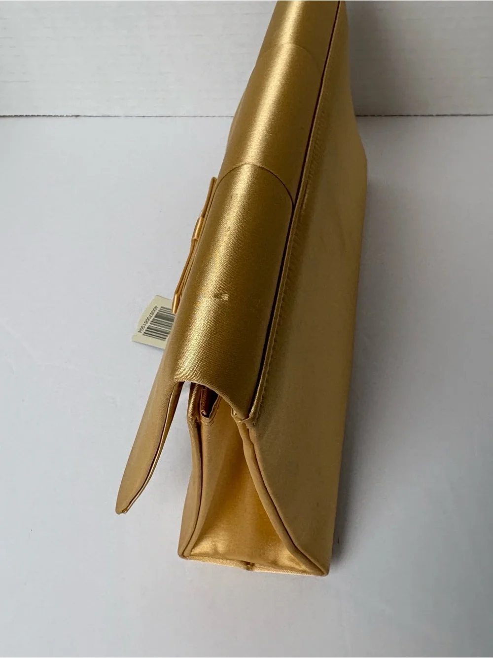 NWT- Valerie Stevens gold satin convertible evening clutch